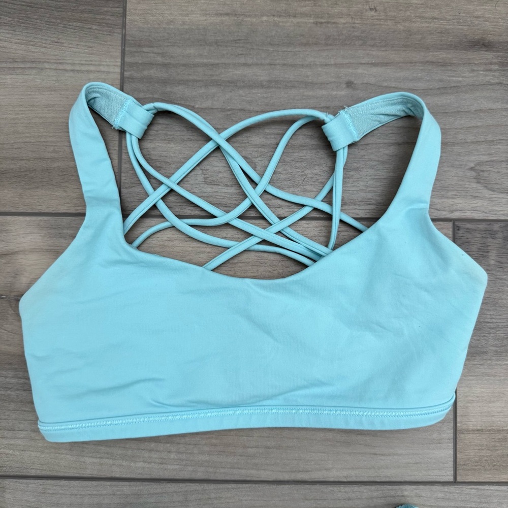Lululemon blue free to be wild bra